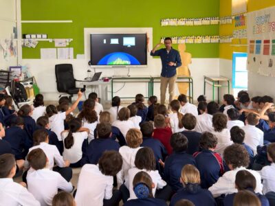 Outreach event on light pollution with schoolchildren